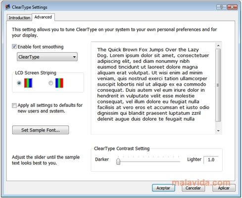ClearType Tuner