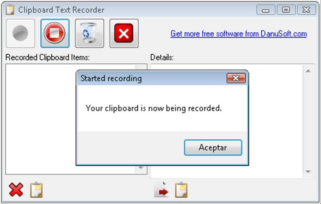 Clipboard Text Recorder