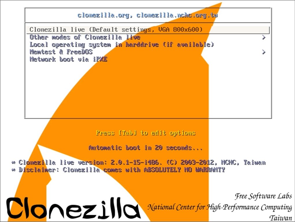 Clonezilla 1.2.8
