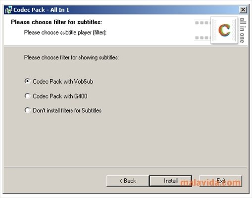 Codec Pack All in 1  6.0.3.0