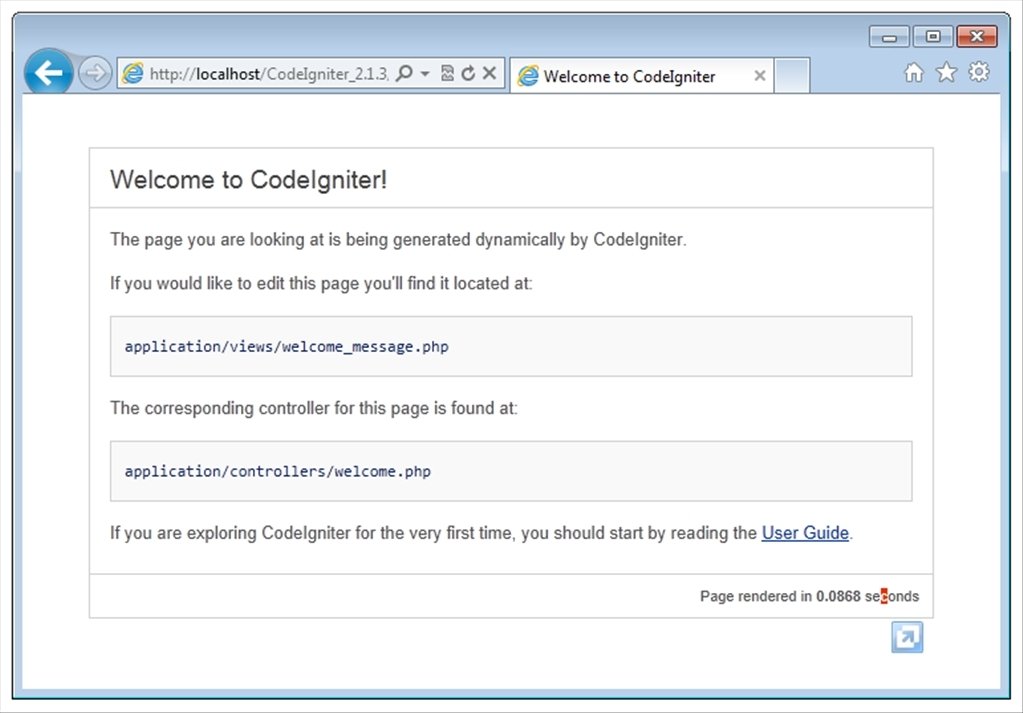 CodeIgniter 2.1.3
