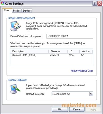 Color Control Panel Applet  1.0