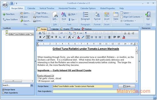 CookBook+Calendar 3.0