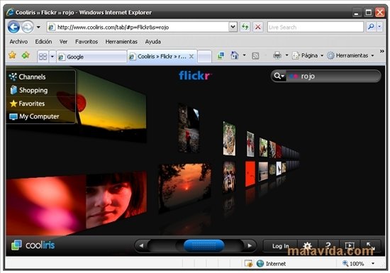 Cooliris Internet Explorer 1.12
