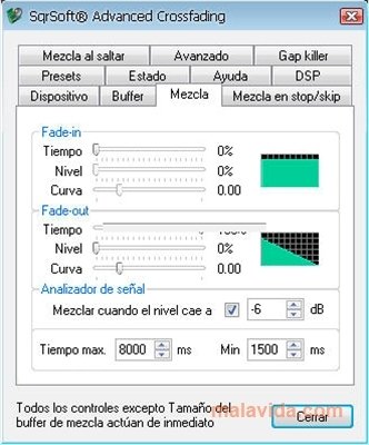 Winamp Crossfader