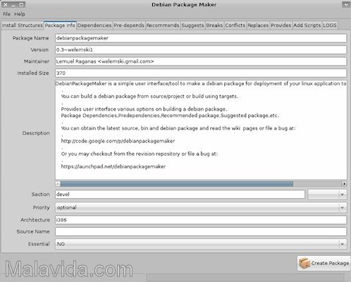 Debian Package Maker 0.4.1 Angielski