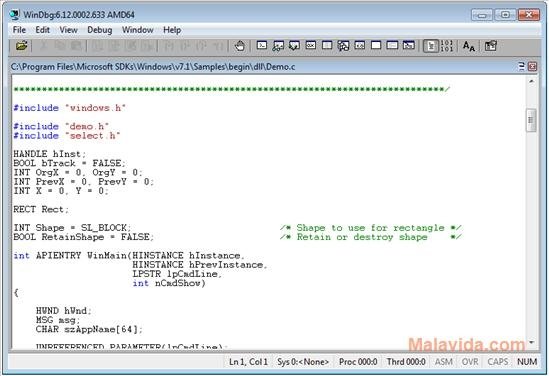 Debugging Tools for Windows 6.12.0002.633