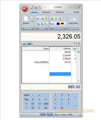 Deskcalc 4.2.21 Engelska