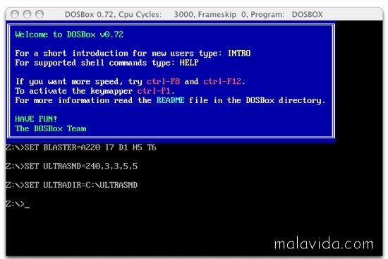 DOSBox 0.72 Inglese