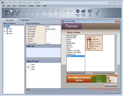 Drop-Down Menu Trees  1.1.138