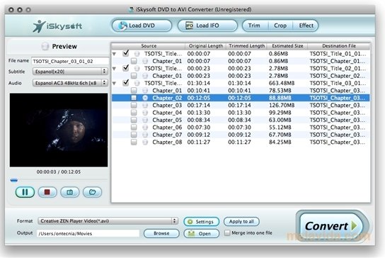 DVD to AVI Converter  1.9.0.35 iSkysoft