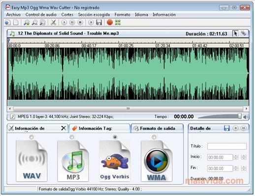 Easy Mp3 Ogg Wma Cutter  1.81 Espa�ol