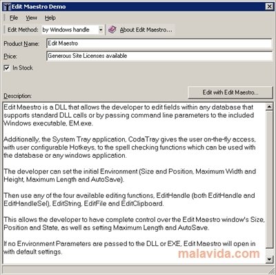 Edit Maestro 2.3.0 Anglais