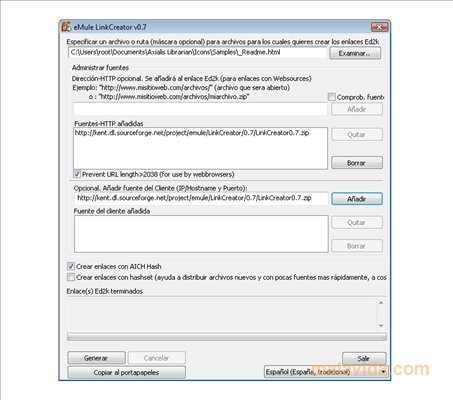 eMule LinkCreator 0.7 Fran�ais