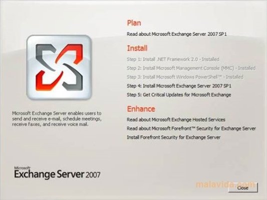 Exchange Server 2007 SP1 (Service Pack 1)