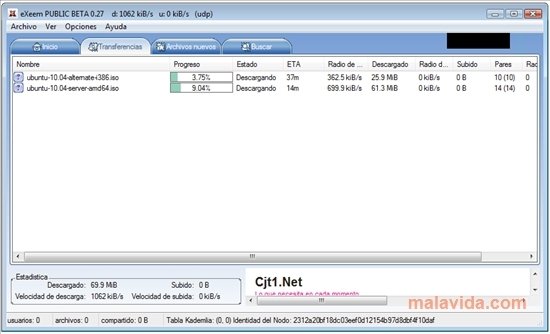 eXeem 0.27 Beta Engels