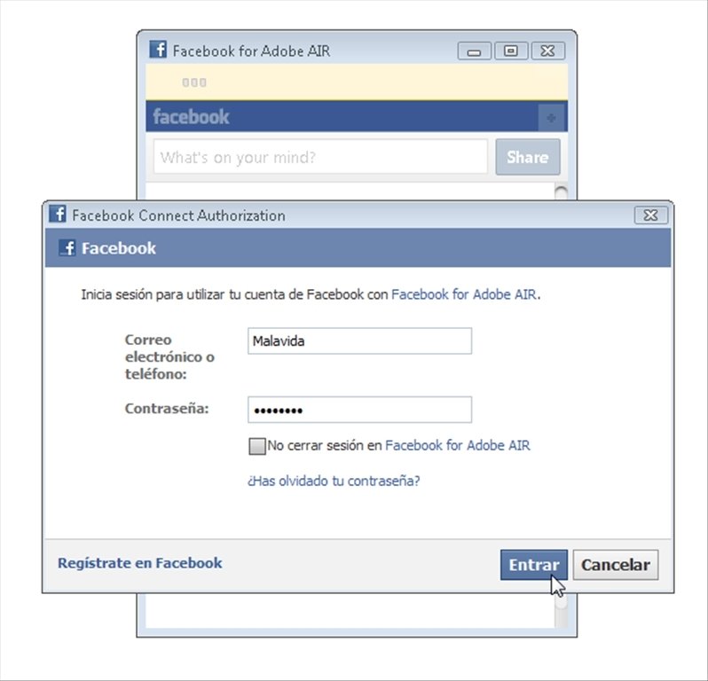 Facebook for Adobe AIR