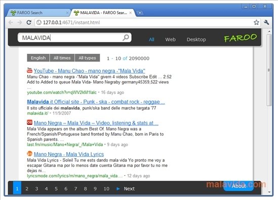 Faroo 2.0 build 3252 Englez�