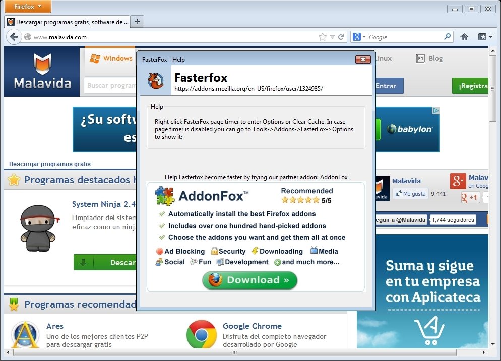 FasterFox  2.0.0 Espa�ol