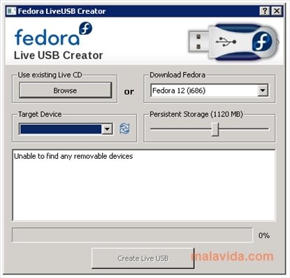 Fedora Live USB Creator 2.7 Englez�