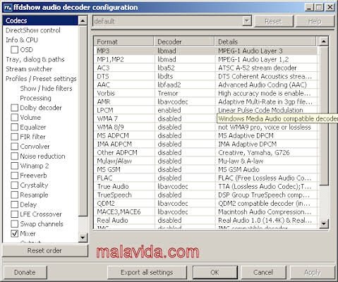 FFDShow MPEG-4 Video Decoder 2009-06-20 Ingl�s