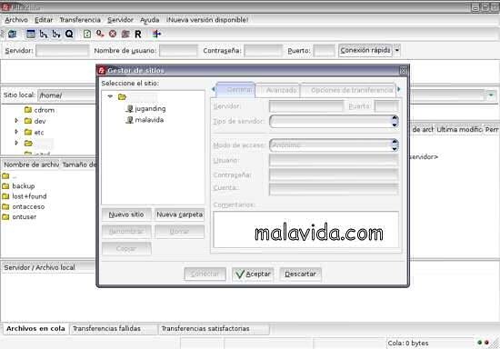 FileZilla  3.3.0.1