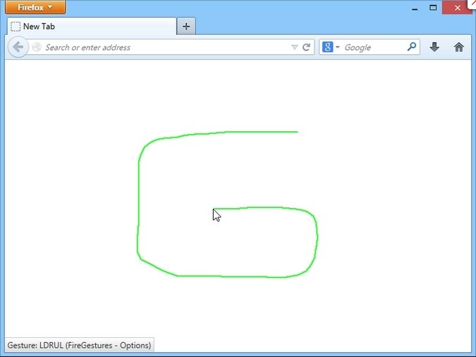 FireGestures 1.1.5.1 Englisch