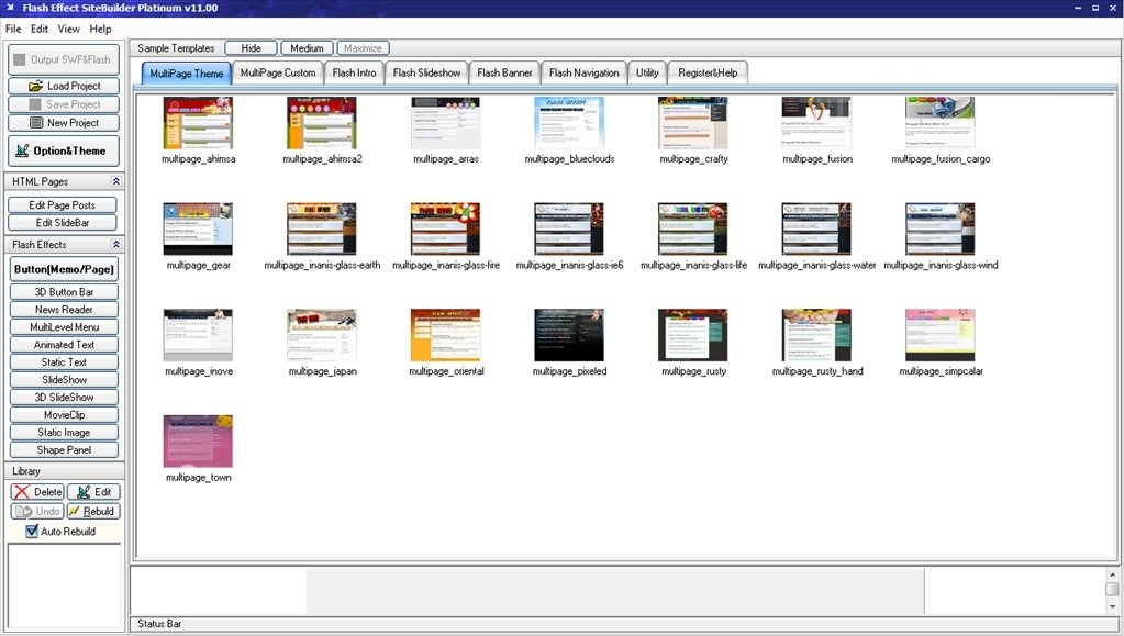 Flash Effect Sitebuilder Platinum 11.04
