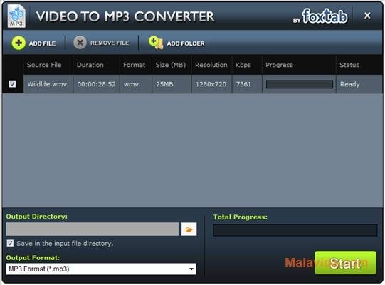 Ladda ner FoxTab Video to MP3 Converter gratis