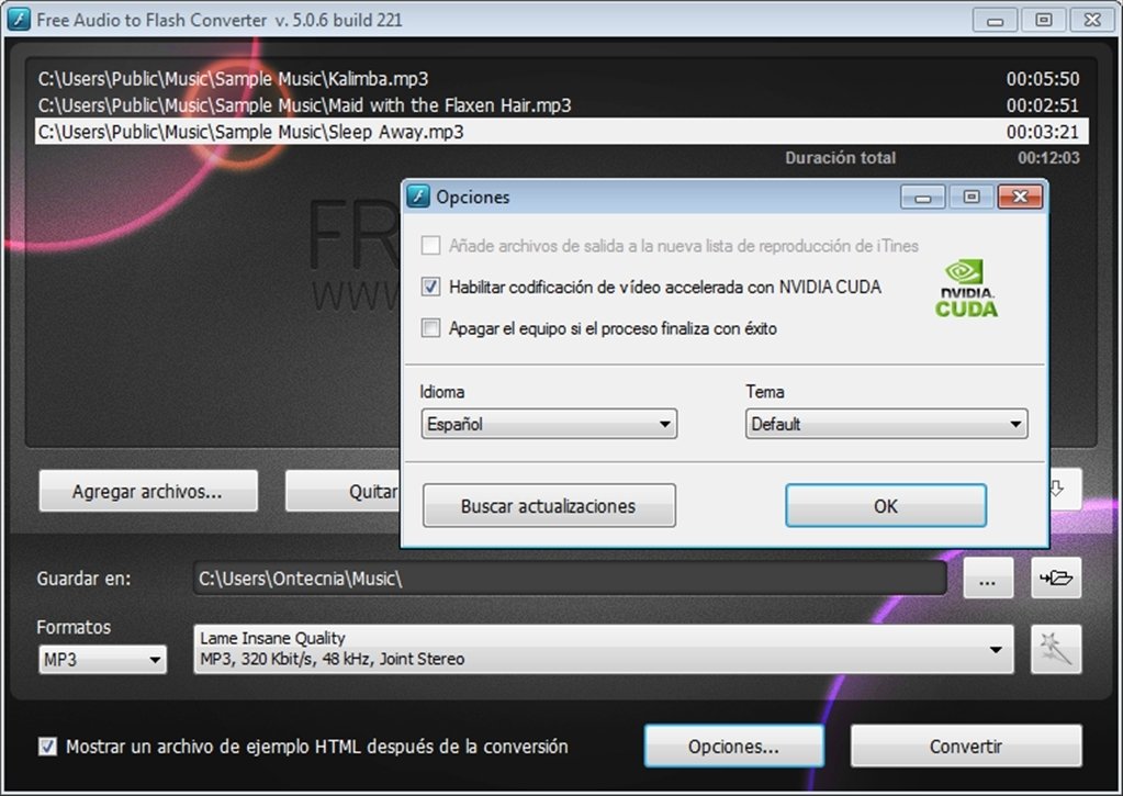 Free Audio to Flash Converter 5.0.11