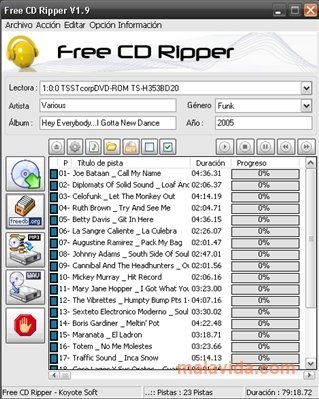 Free CD Ripper  1.81 Espa�ol
