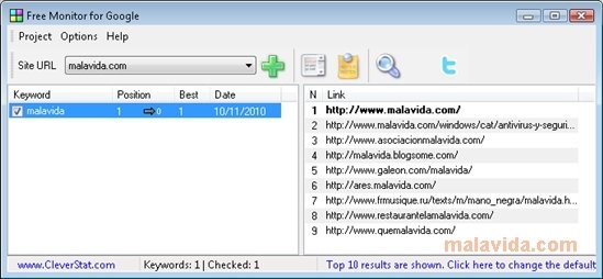 Free Monitor for Google 2.5