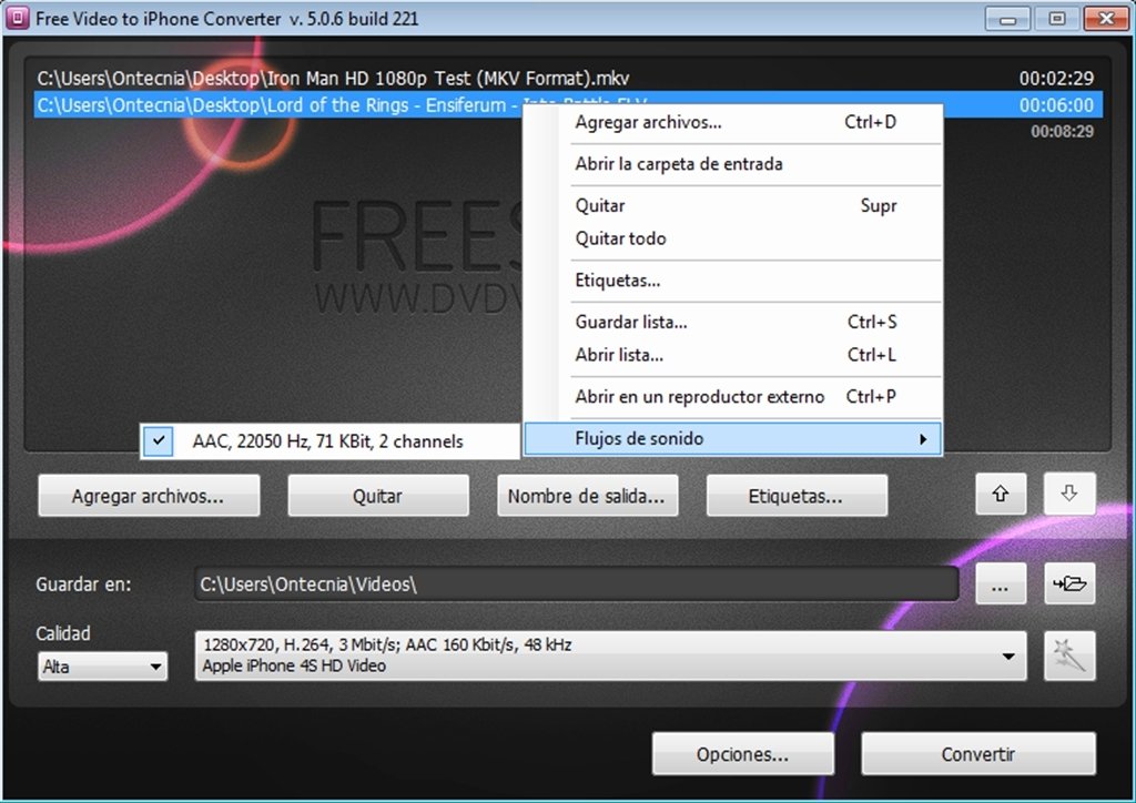 Free Video to iPhone Converter 5.0.11