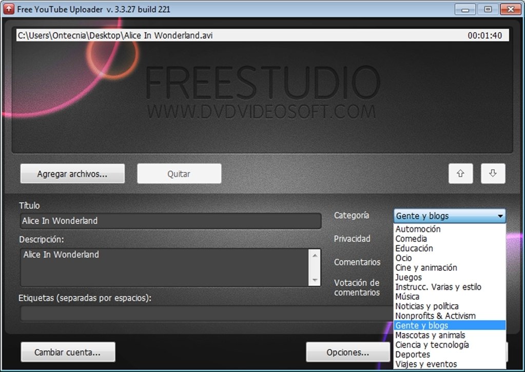 Free YouTube Uploader 3.3.31