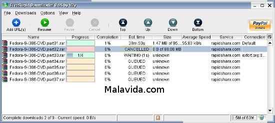 FreeRapid Downloader 0.83 Deutsch