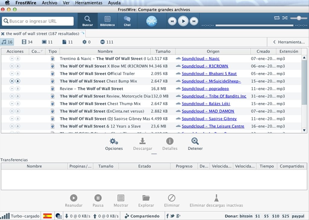 FrostWire Mac gratis downloaden