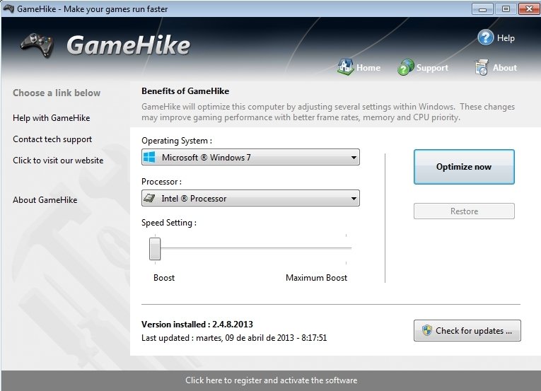 GameHike 1.11.2.2009 Anglais