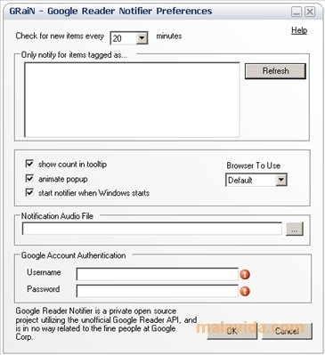 Google Reader Notifier 1.1.1