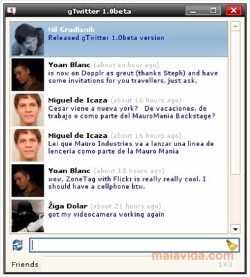 GTwitter 1.0 Beta Engels