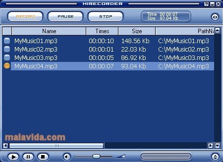HiRecorder  1.0 Ingl�s