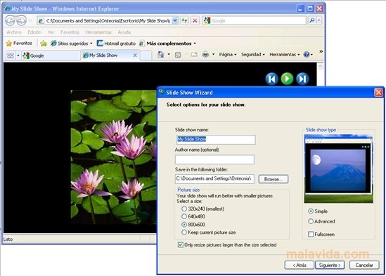 HTML Slide Show Wizard