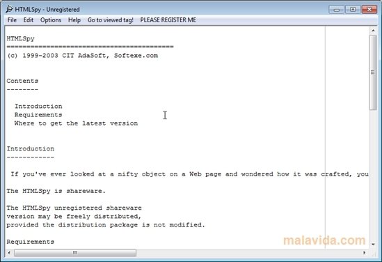 HTMLSpy  1.04