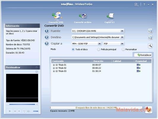 InterVideo iVideoToGo 5.0.4.157 Platinum Angielski