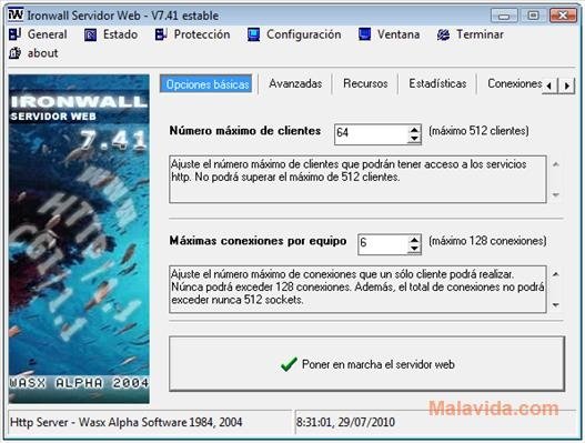 Ironwall Servidor Web 7 Deutsch
