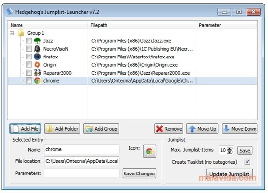 Jumplist Launcher 5 Ingl�s