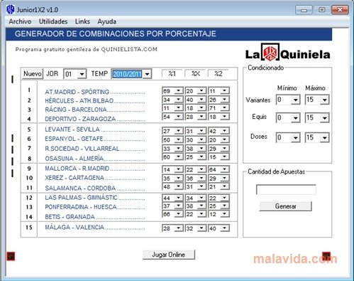 Junior 1x2 Espa�ol