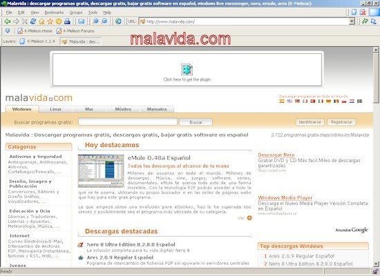 K-Meleon 1.5 Ingl�s