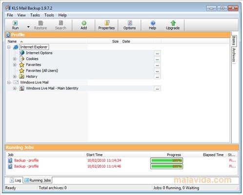 KLS Mail Backup 1.9.5.0