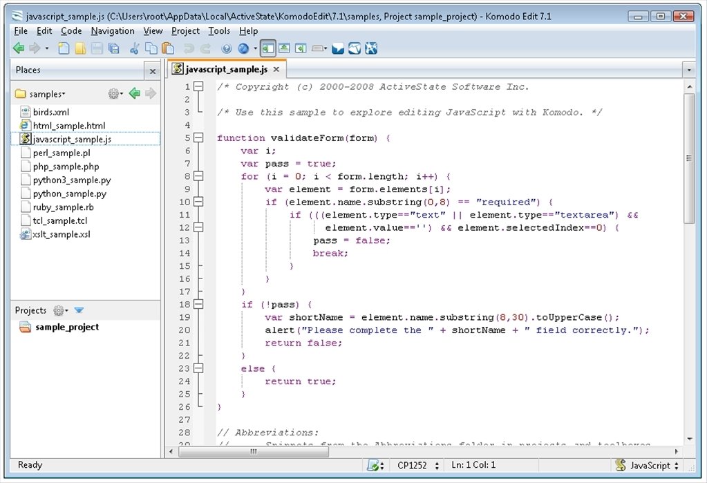 Komodo Edit 5.2.1.4108 Inglese