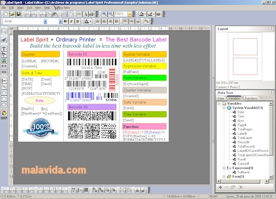 Label Spirit 5.0.5 Anglais